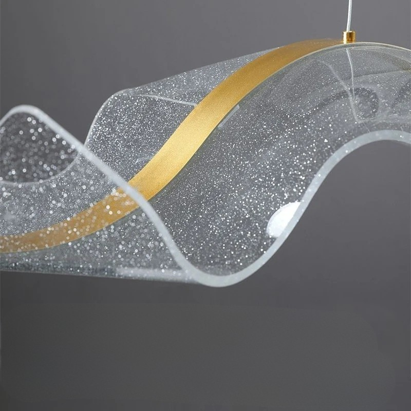 Lustre em led acrílico Wave - 03 Tamanhos