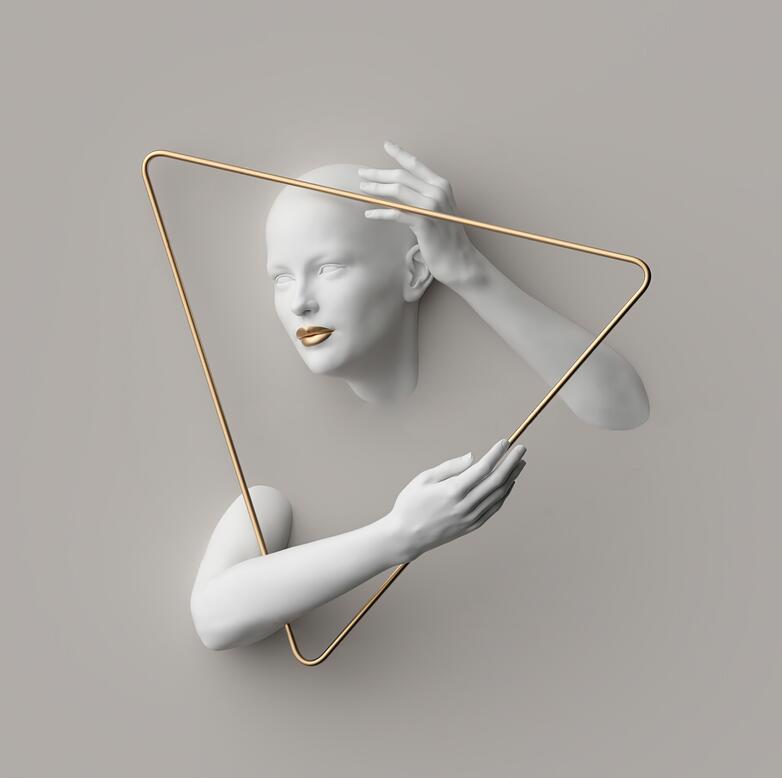 Telas Humanity - impressão 3D em canvas a prova d"agua