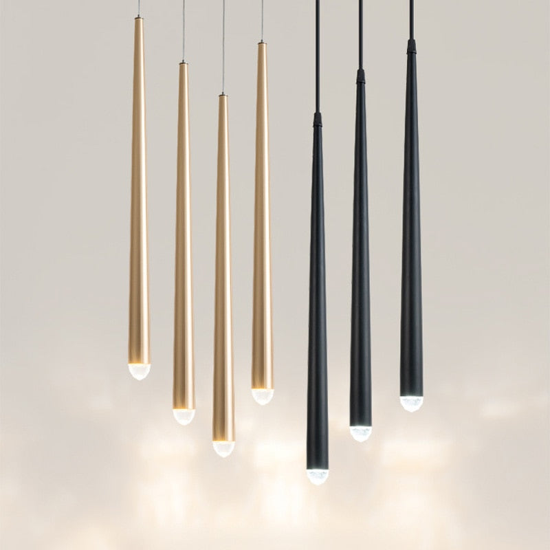 Pendentes com ponteira em Crystal - moderno e sofisticado