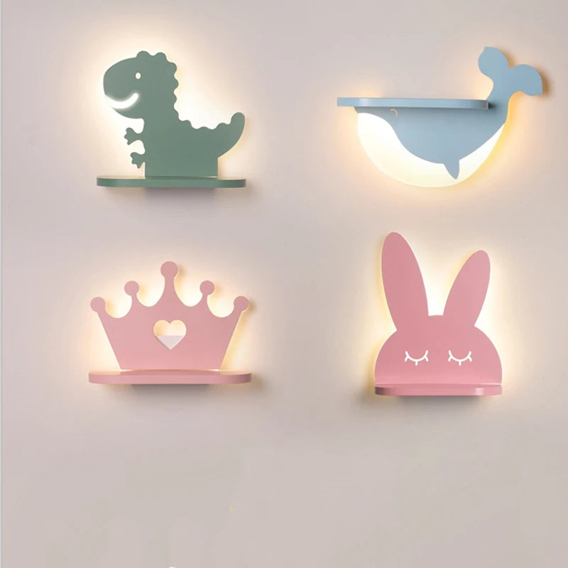 Prateleiras Cartoon com iluminação em led
