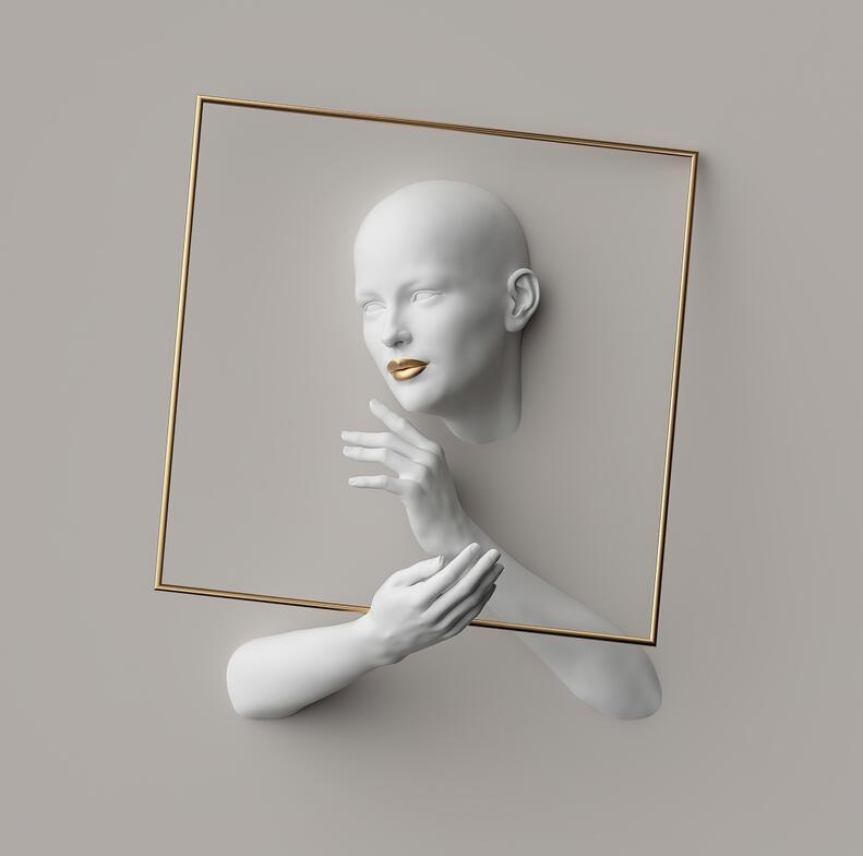 Telas Humanity - impressão 3D em canvas a prova d"agua