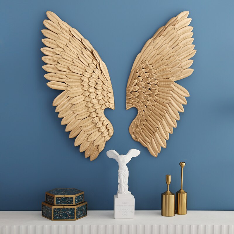 Escultura de parede Wings - em metal