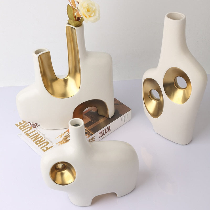 Vasos contemporâneos Mahoganny - cerâmica artesanal - Black Friday