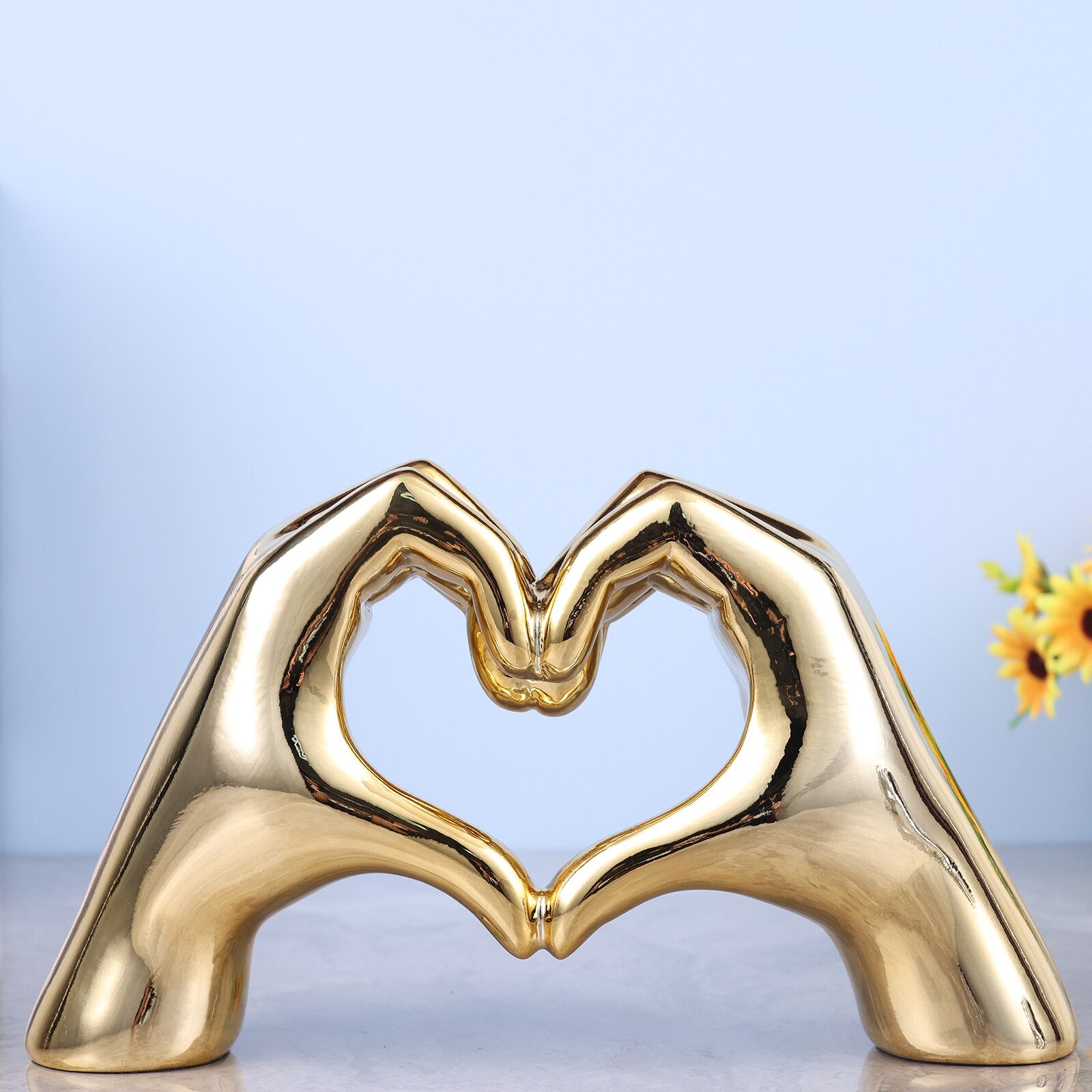 Adorno decorativo Heart - em poliresina
