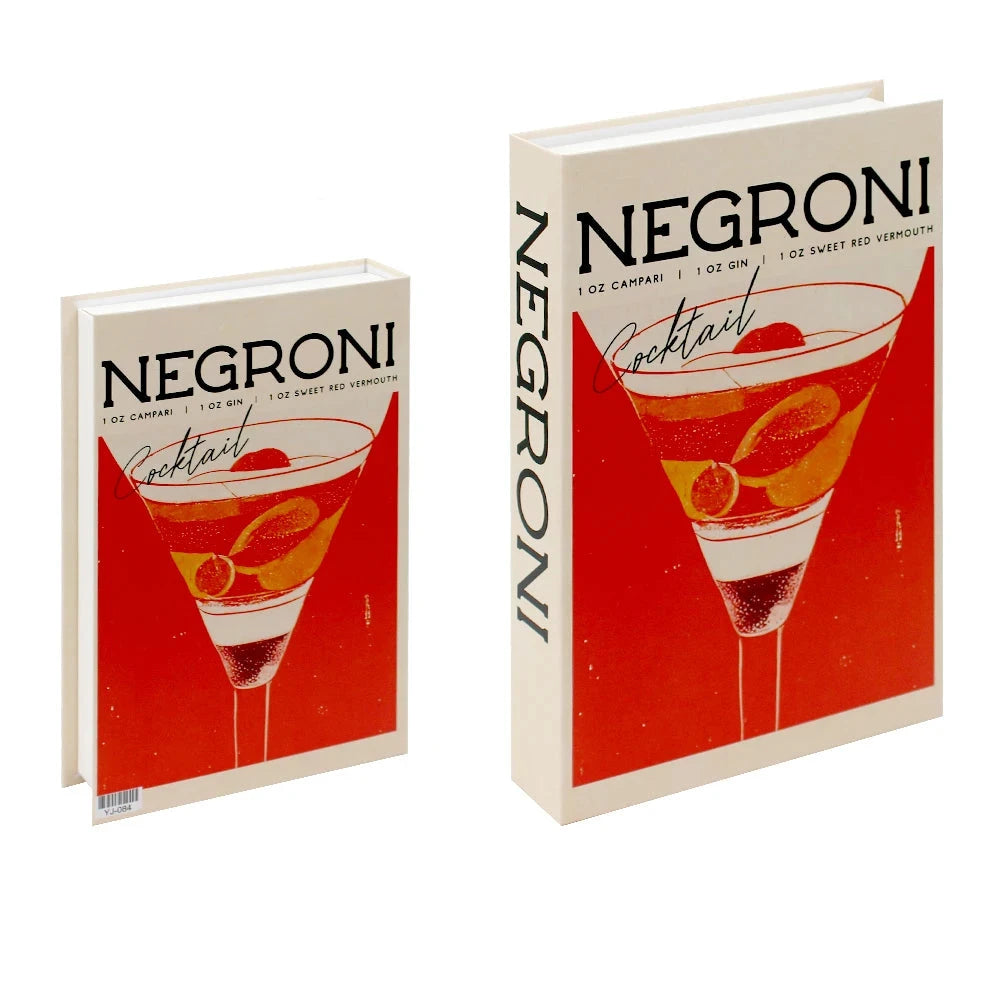 Livros Caixa Decorativos - Série Cocktails