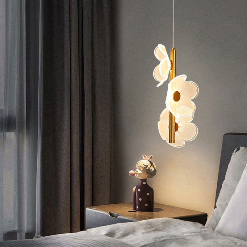 Pendente Flowers - em metal & led acrílico