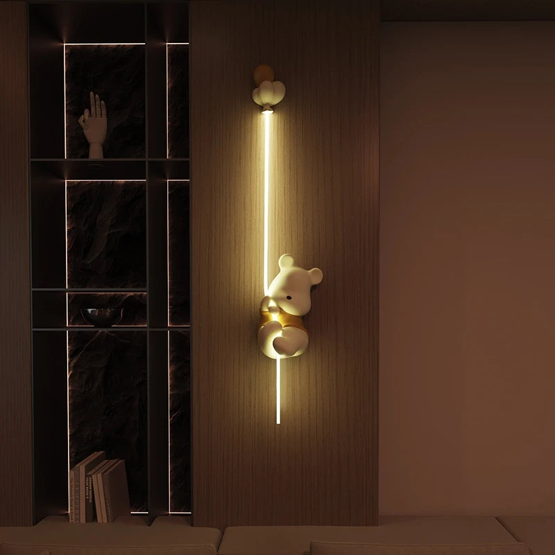 Arandela em led Urso - Design criativo