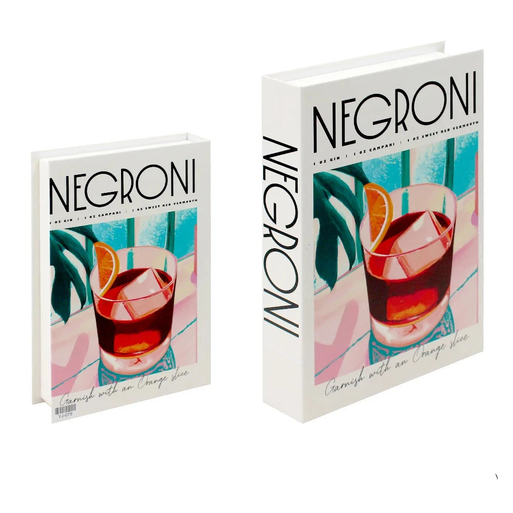 Livros Caixa Decorativos - Série Cocktails