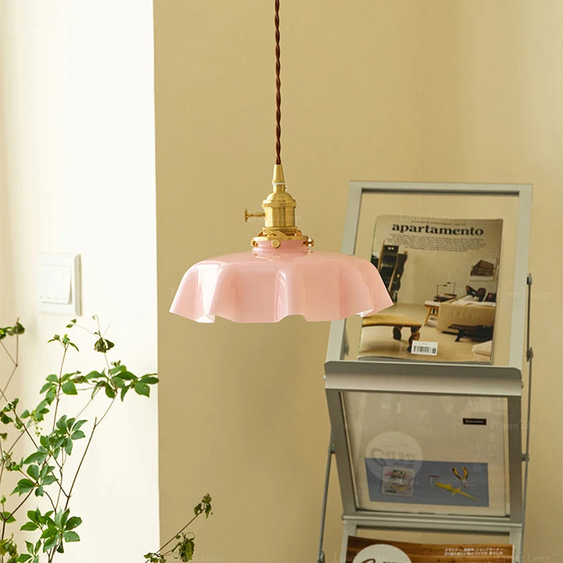 Lustre em vidro Vintage Francês