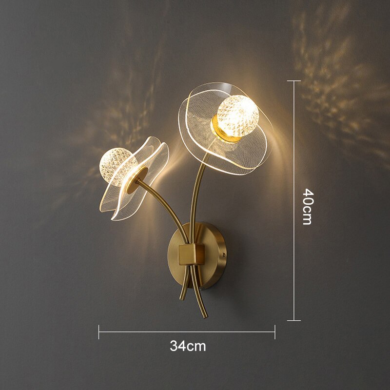 Arandelas Flower Duplo - design criativo