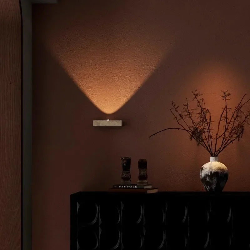 Arandela Travertino ponto de luz - área externa a prova d'água