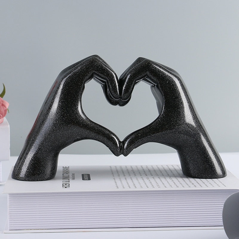 Adorno decorativo Heart - em poliresina