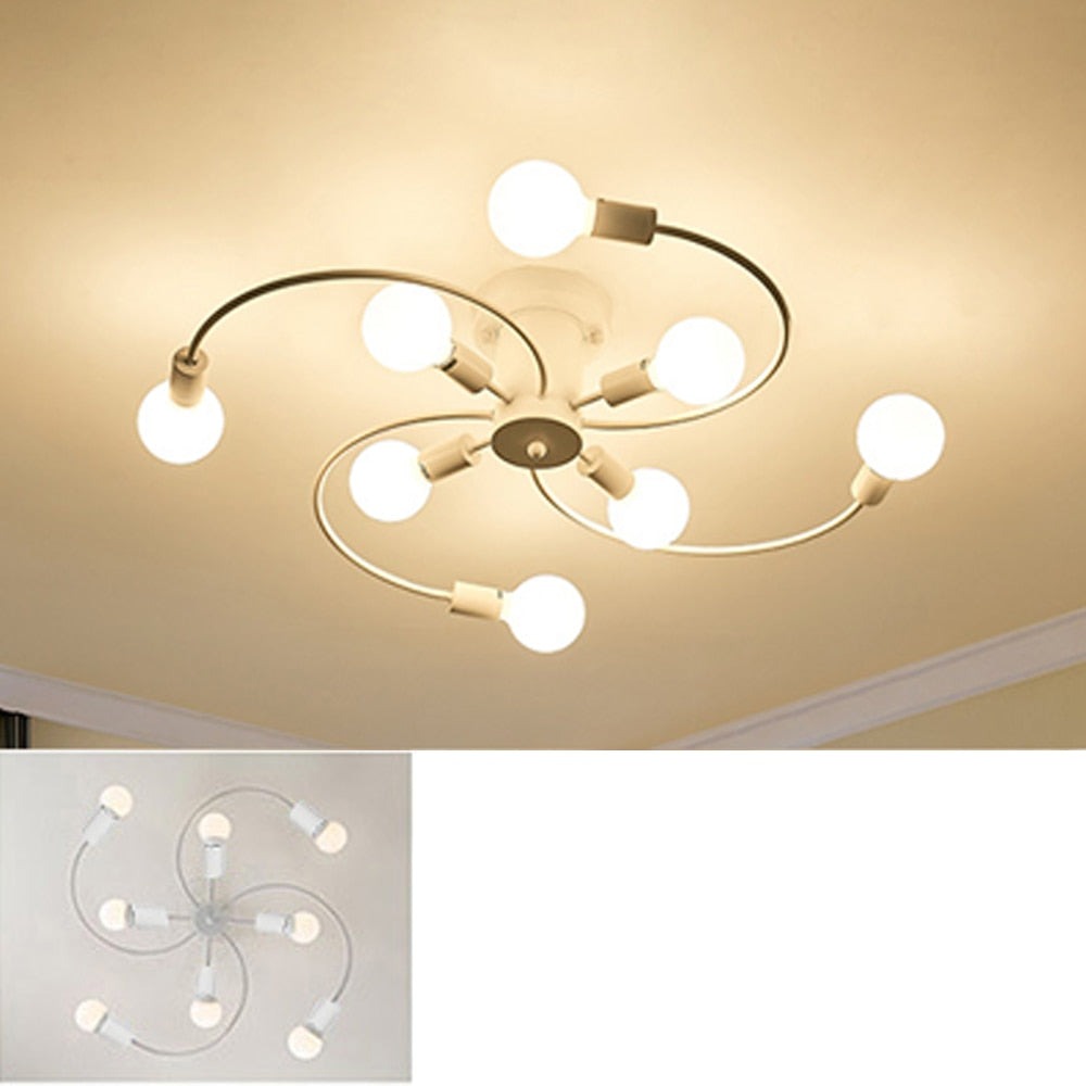 Luminária de teto Curvas - moderno e elegante