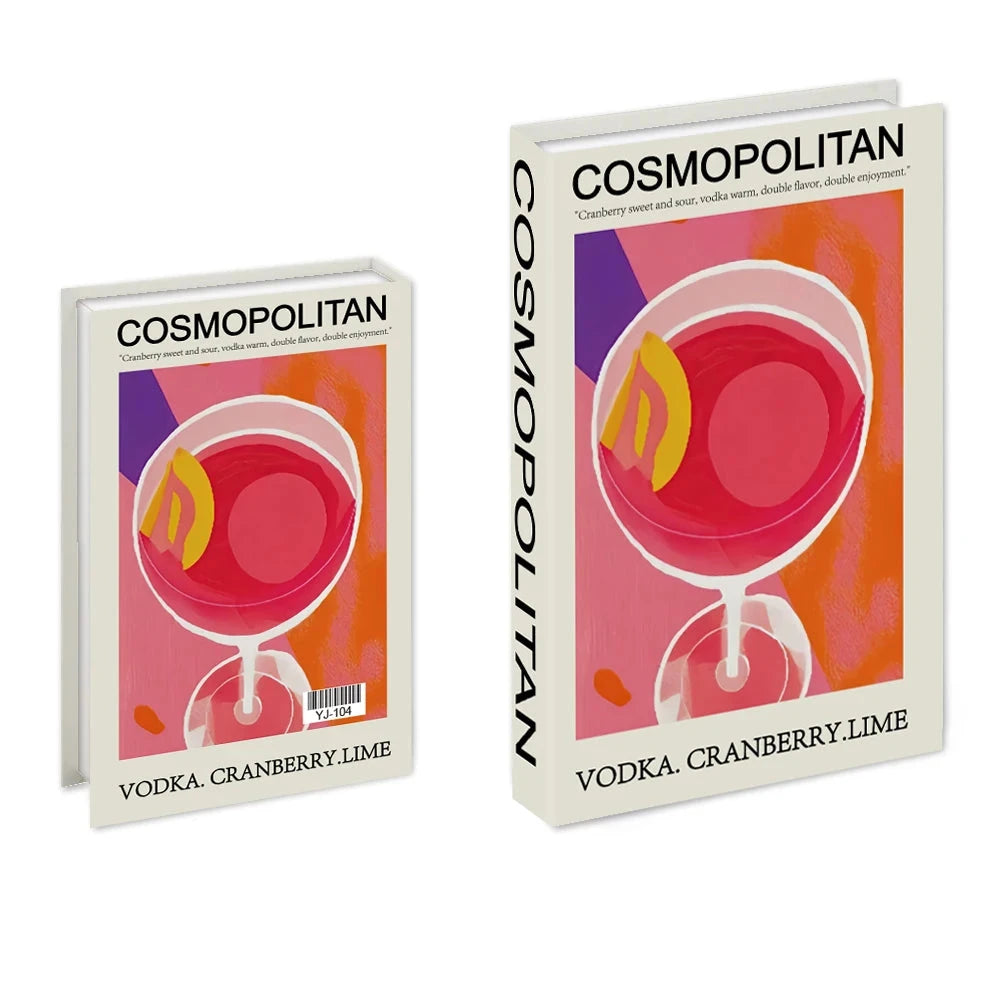 Livros Caixa Decorativos - Série Cocktails