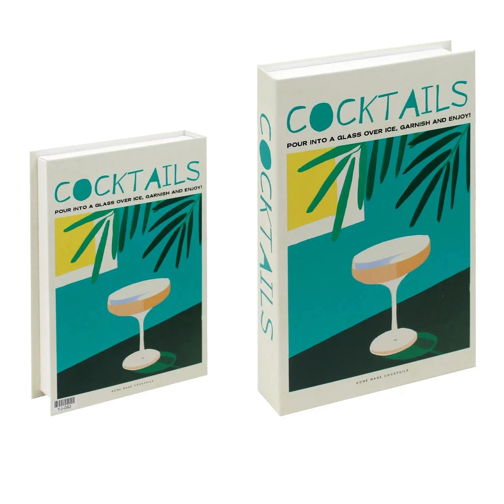Livros Caixa Decorativos - Série Cocktails
