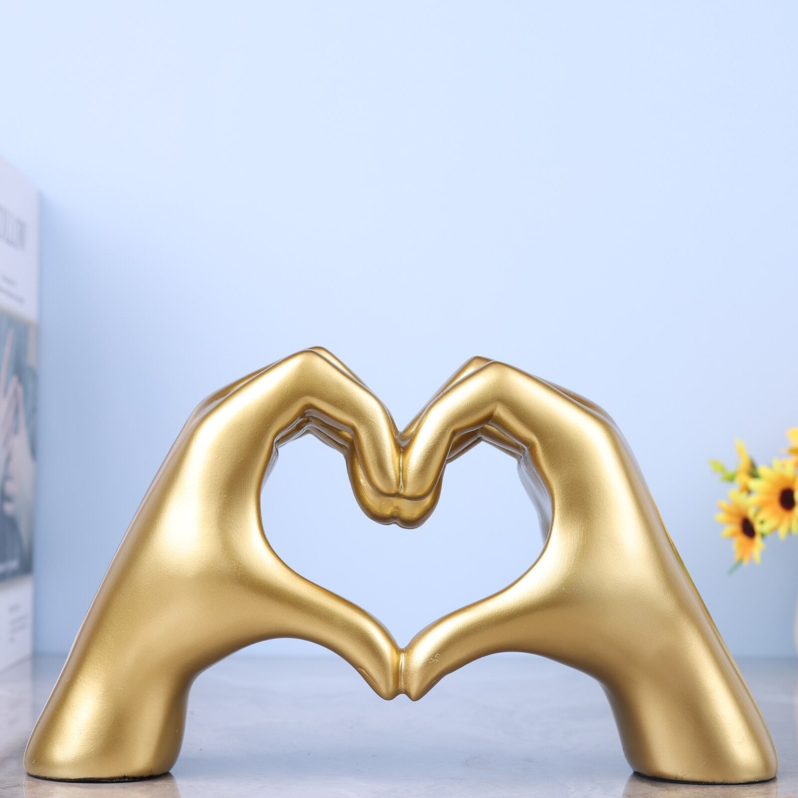 Adorno decorativo Heart - em poliresina