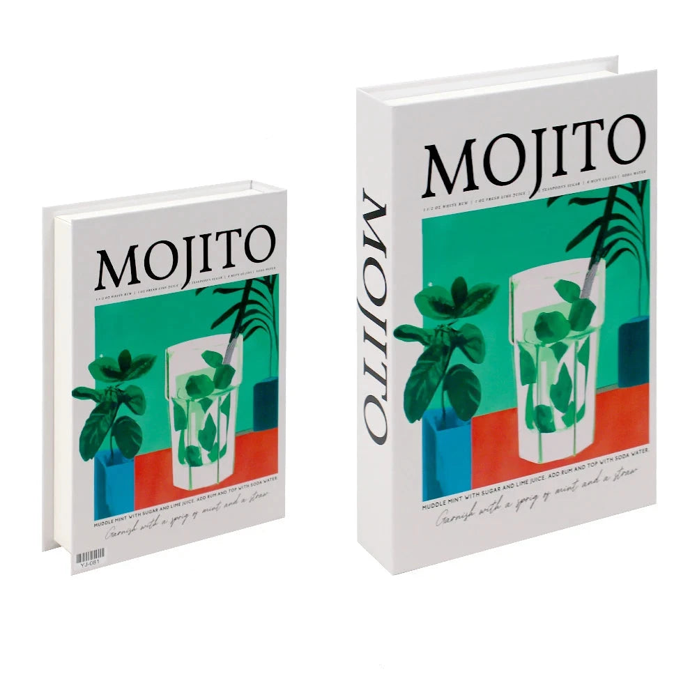 Livros Caixa Decorativos - Série Cocktails