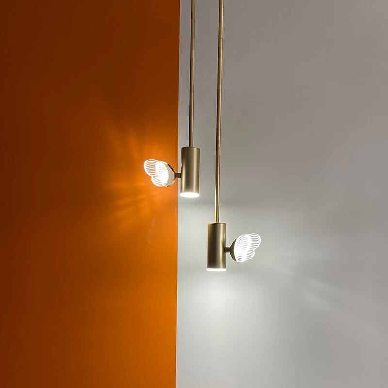 Linha de iluminação Mini Borboletas - criativo e elegante
