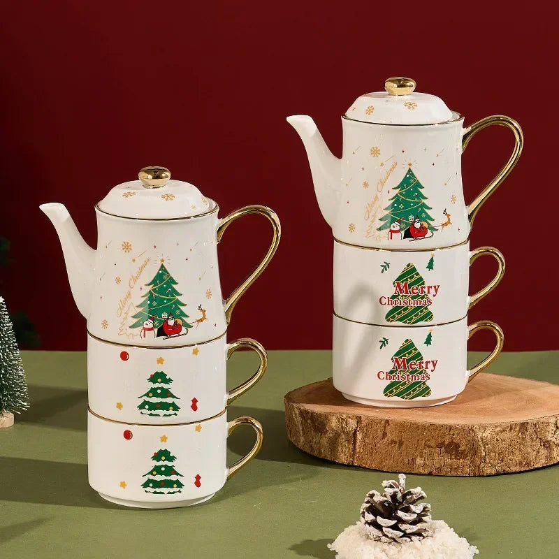 Kit 3pcs Natal - em cerâmica