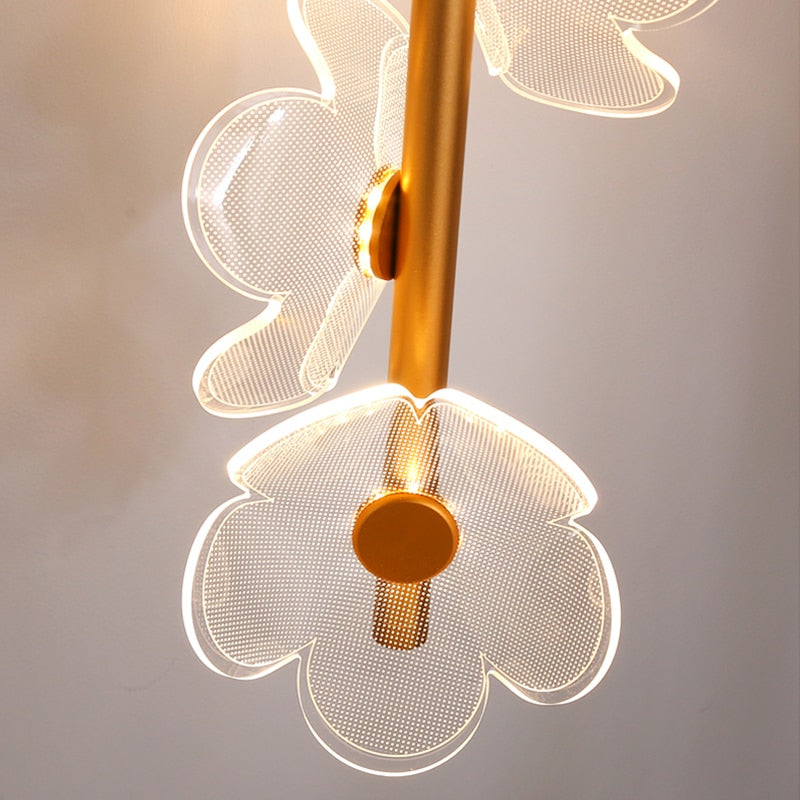 Pendente Flowers - em metal & led acrílico