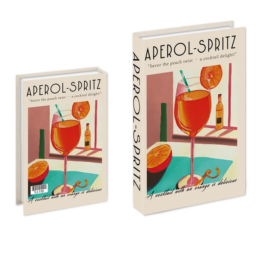 Livros Caixa Decorativos - Série Cocktails