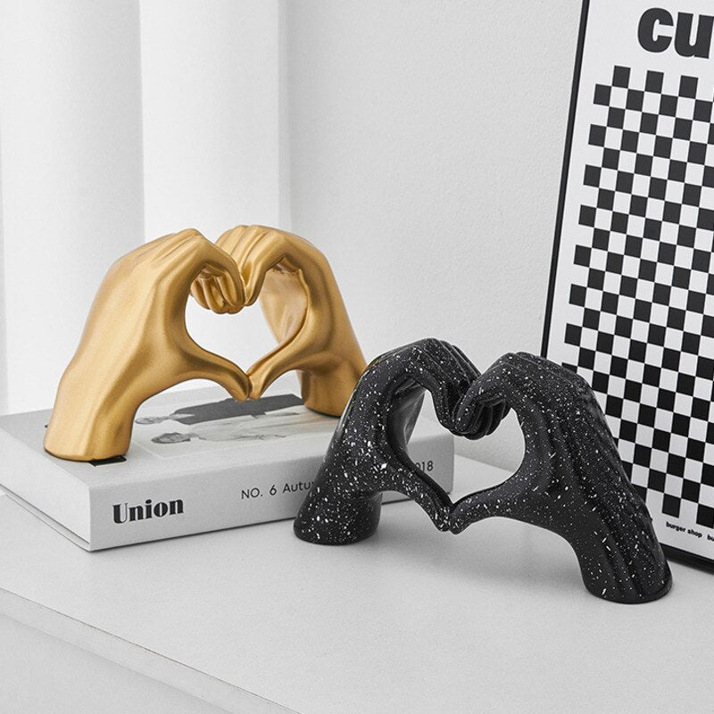 Adorno decorativo Heart - em poliresina