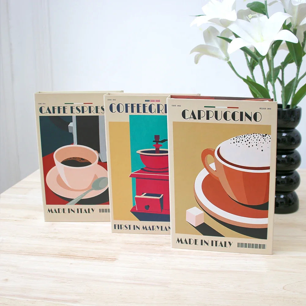 Livro Caixa Decorativo - Série Café