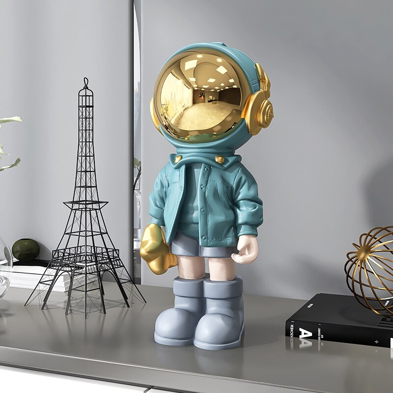 Escultura decorativa Astronauta - design criativo