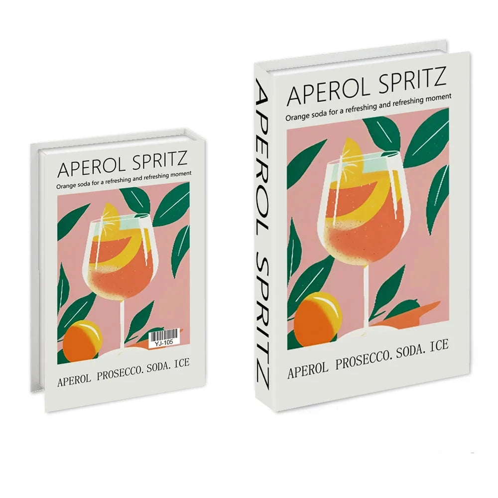 Livros Caixa Decorativos - Série Cocktails