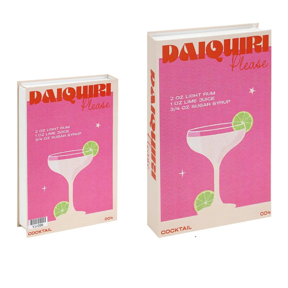 Livros Caixa Decorativos - Série Cocktails