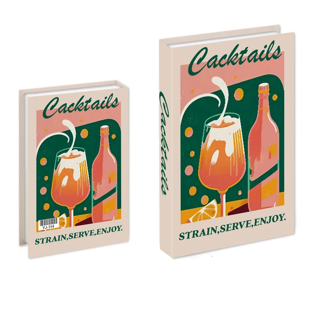 Livros Caixa Decorativos - Série Cocktails