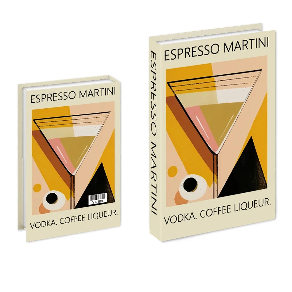 Livros Caixa Decorativos - Série Cocktails