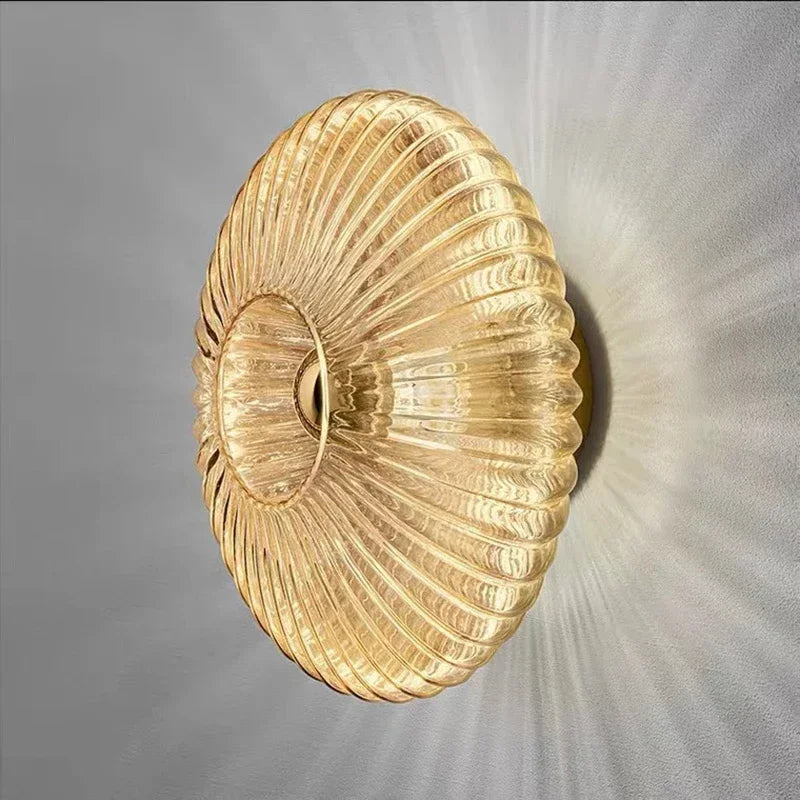 Arandela Eleganza - em vidro canelado