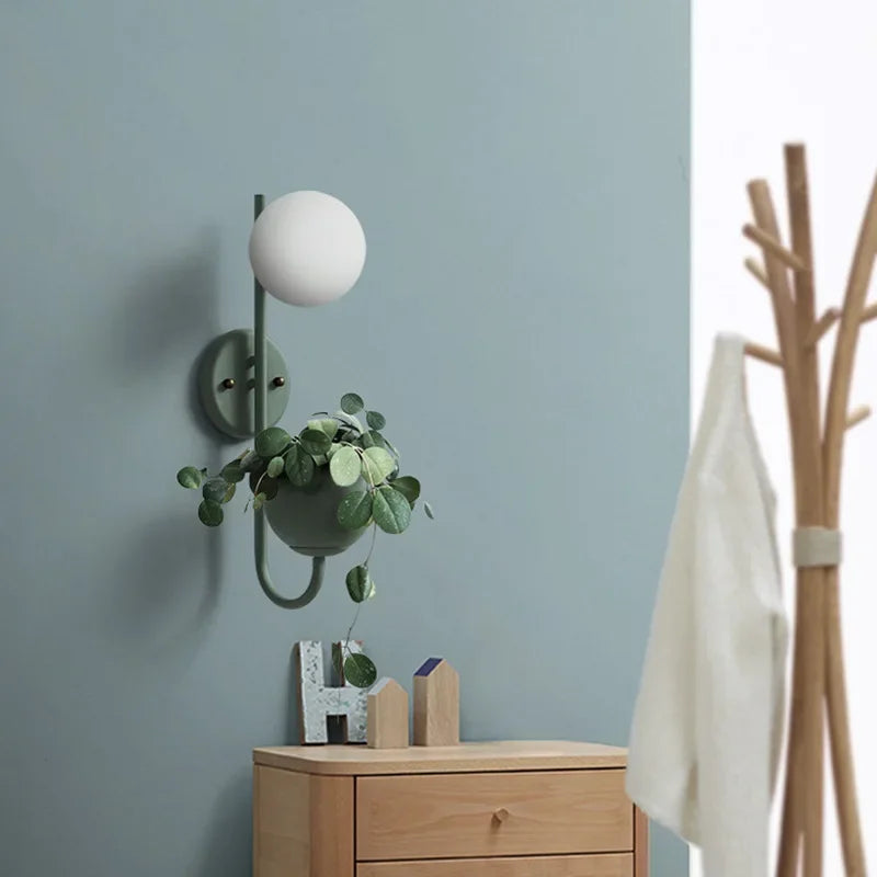 Arandela com vaso Boutique Garden - *edição cores especiais