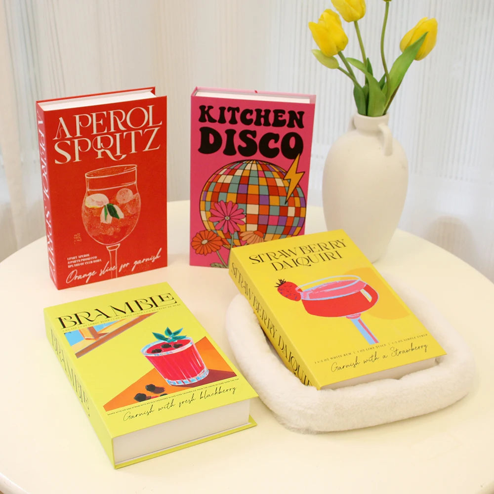 Livros Caixa Decorativos - Série Cocktails
