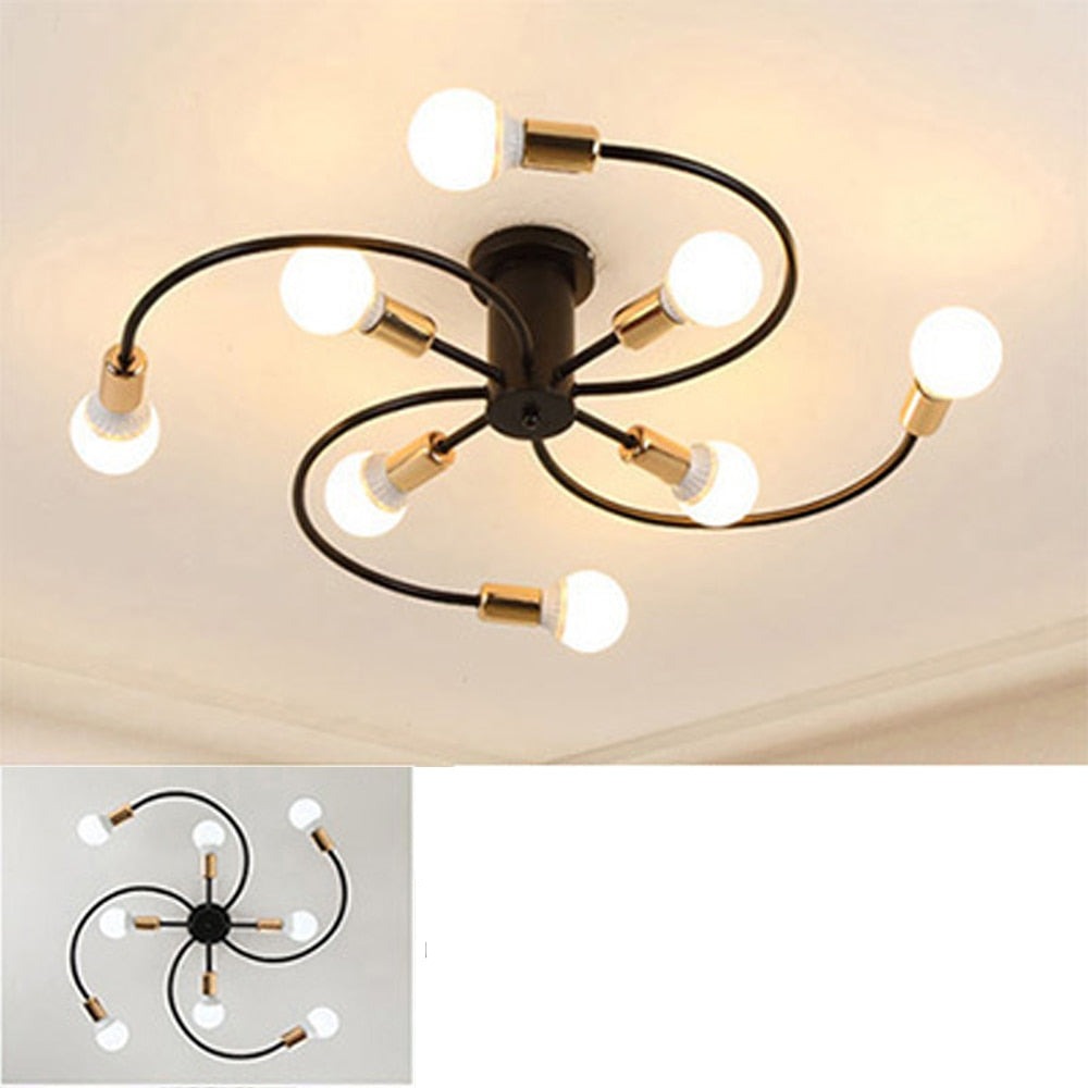 Luminária de teto Curvas - moderno e elegante