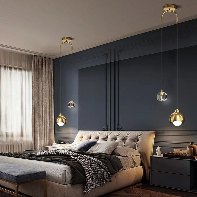 Pendente duplo Equilibrium - Metal & Cristal