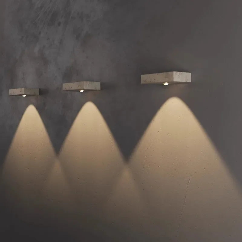 Arandela Travertino ponto de luz - área externa a prova d'água