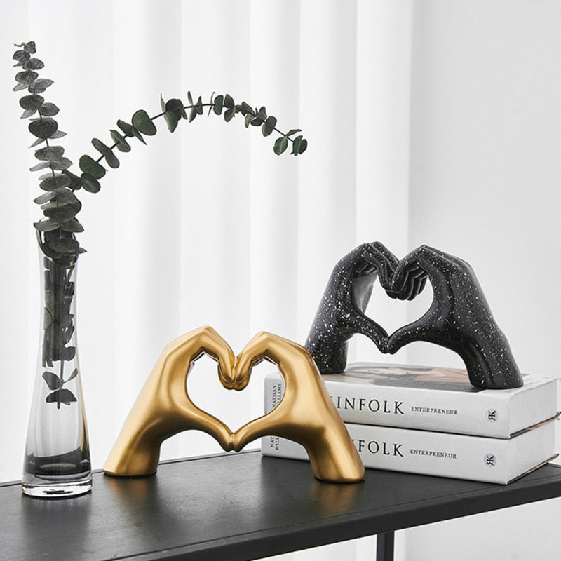 Adorno decorativo Heart - em poliresina