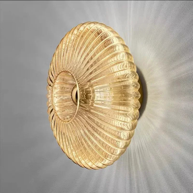 Arandela Eleganza - em vidro canelado