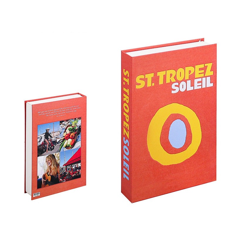 Livro caixa decorativo - Série Viagens