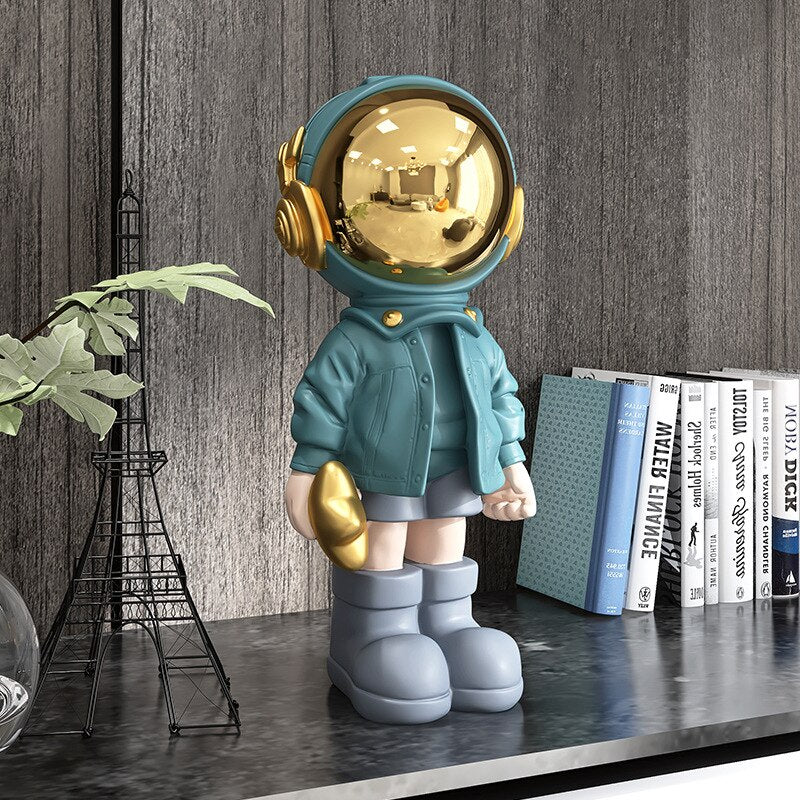 Escultura decorativa Astronauta - design criativo