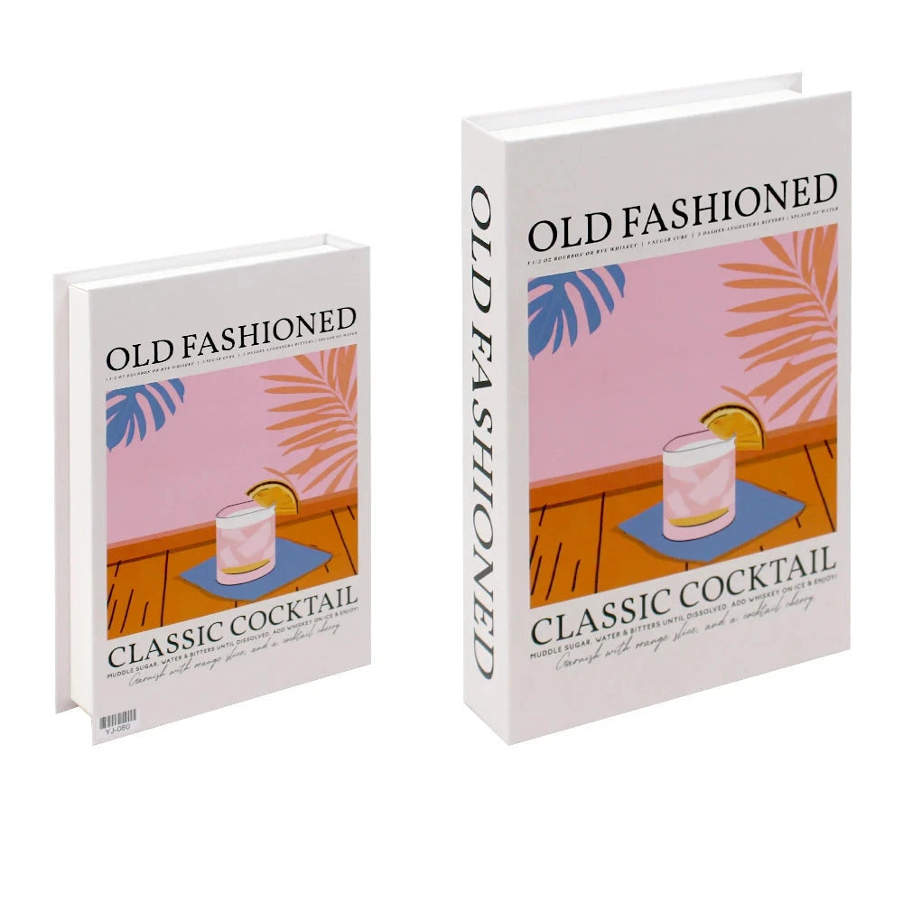 Livros Caixa Decorativos - Série Cocktails