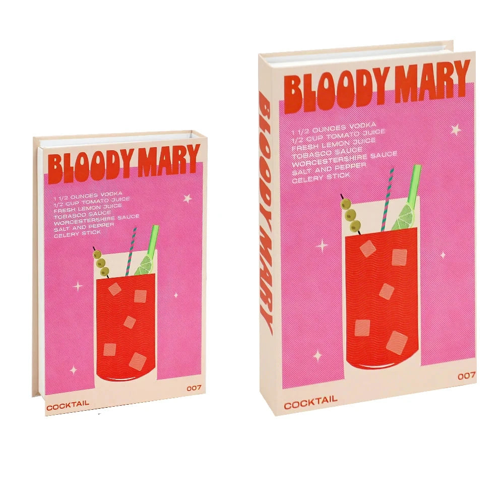 Livros Caixa Decorativos - Série Cocktails