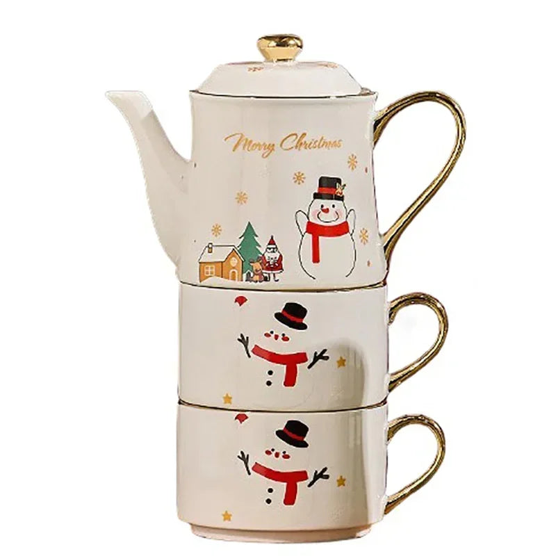 Kit 3pcs Natal - em cerâmica