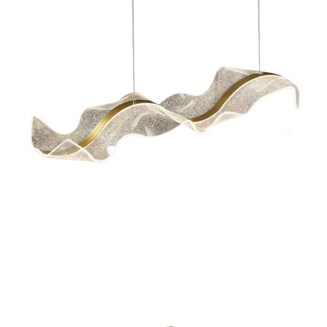 Lustre em led acrílico Wave - 03 Tamanhos