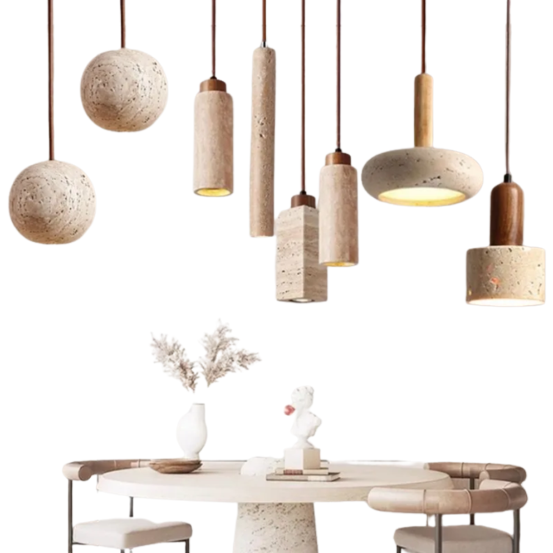 Linha de Pendentes Travertino - 06 Modelos