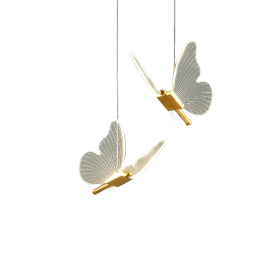 Linha de iluminação Butterfly - metal & led acrílico