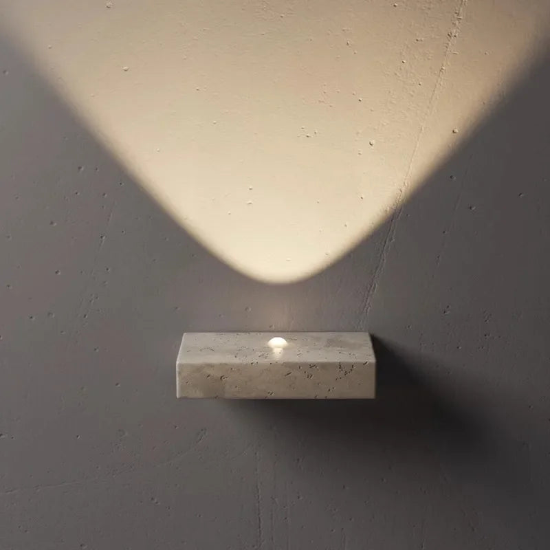 Arandela Travertino ponto de luz - área externa a prova d'água