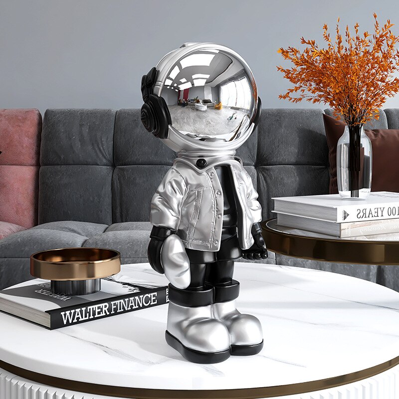 Escultura decorativa Astronauta - design criativo